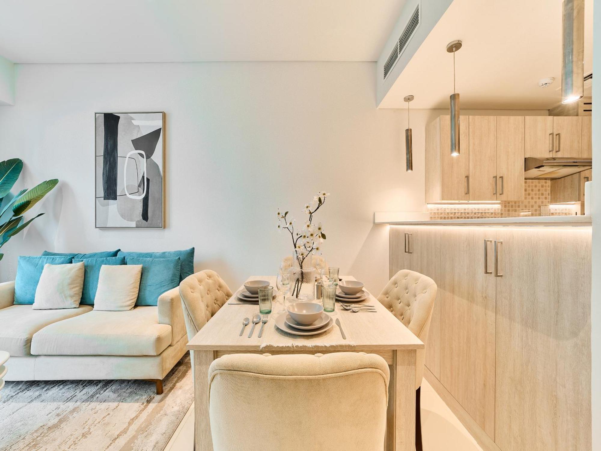 First Class Apartments In Seven Palm With Direct Access To The West Palm Beach And Nakheel Mall 迪拜 客房 照片